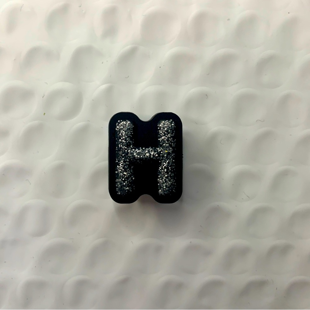 Letter H Croc Charm